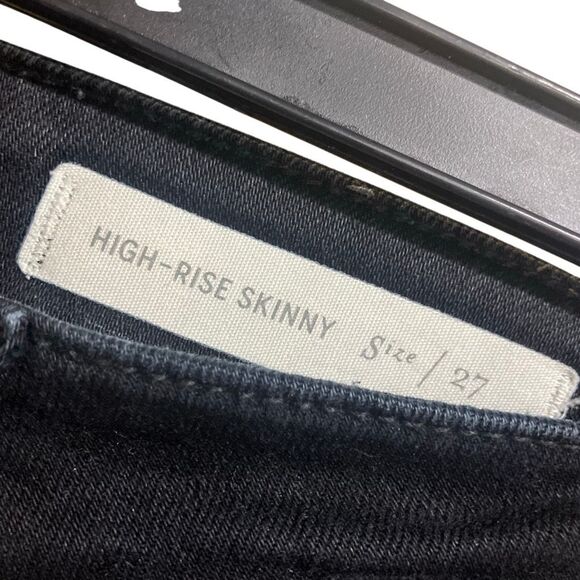 Pilcro and the letterpress by Anthropologie high rise skinny black jeans size 27 - Picture 6 of 7